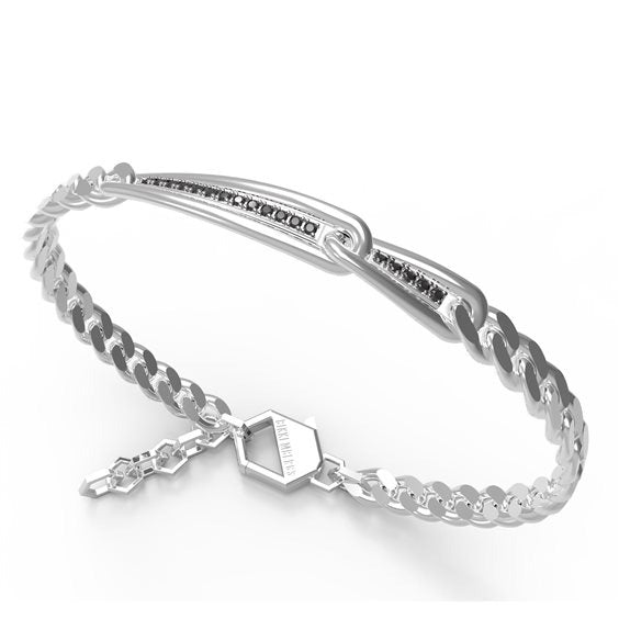 Herren-Stahlarmband mit Diamanten Bikkembergs PERB26BW