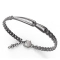 Bracciale in acciaio uomo con diamanti Bikkembergs PERB26WB
