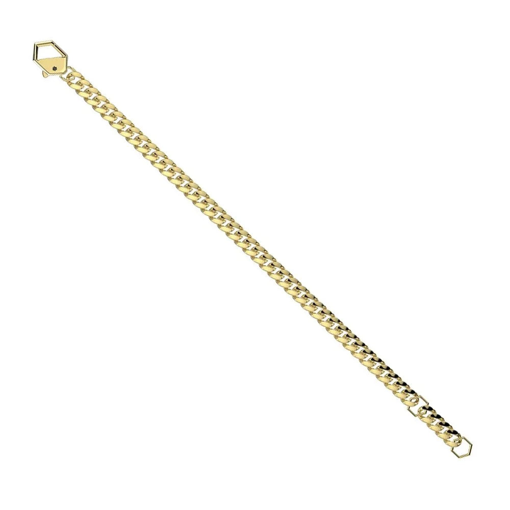 Bracciale in acciaio uomo con diamanti Bikkembergs SKIB04GG