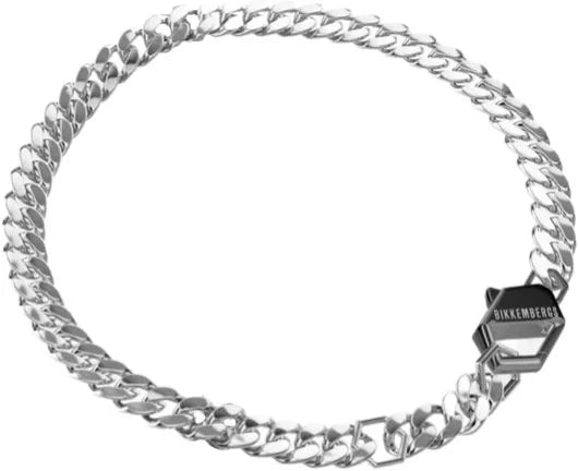 Bracciale in acciaio uomo con diamanti Bikkembergs SKIB04WB