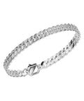 Bracciale in acciaio uomo con diamanti Bikkembergs SKIB15WD