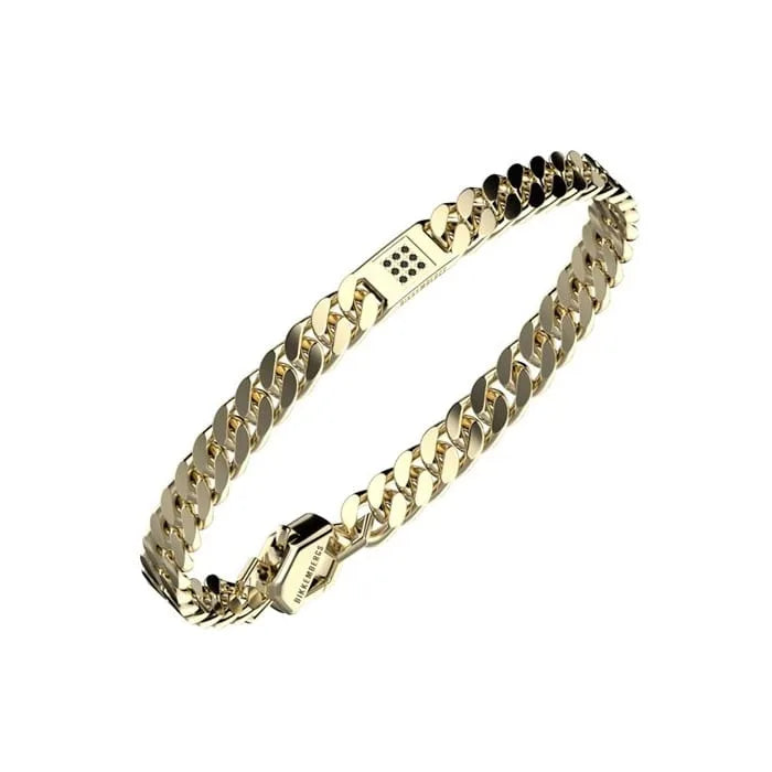 Bracciale in acciaio uomo con diamanti Bikkembergs SKIB19GG