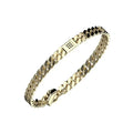 Bracciale in acciaio uomo con diamanti Bikkembergs SKIB18GG