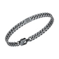 Bracciale in acciaio uomo con diamanti Bikkembergs SKIB18WV