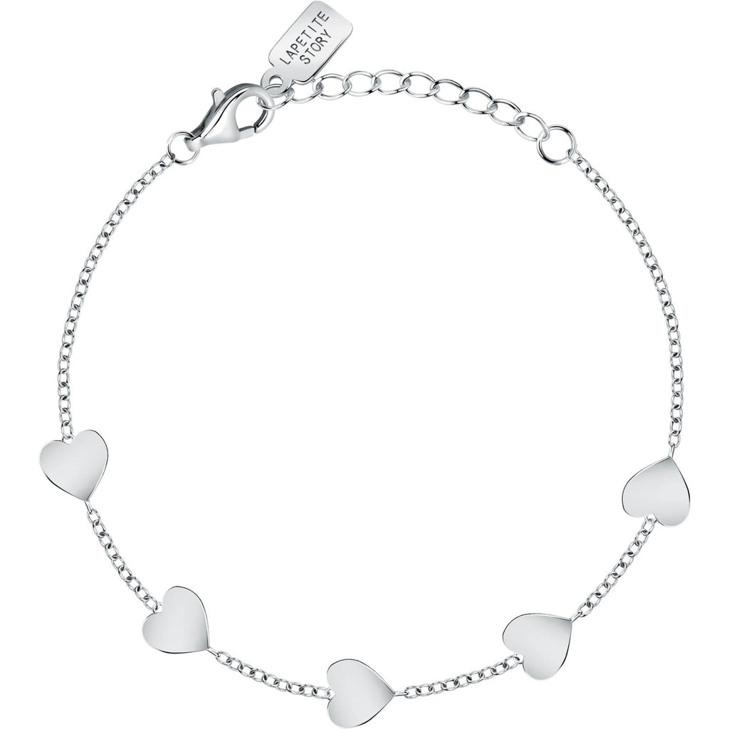 Bracciale in argento donna L e petite story con cuori lps05awv20