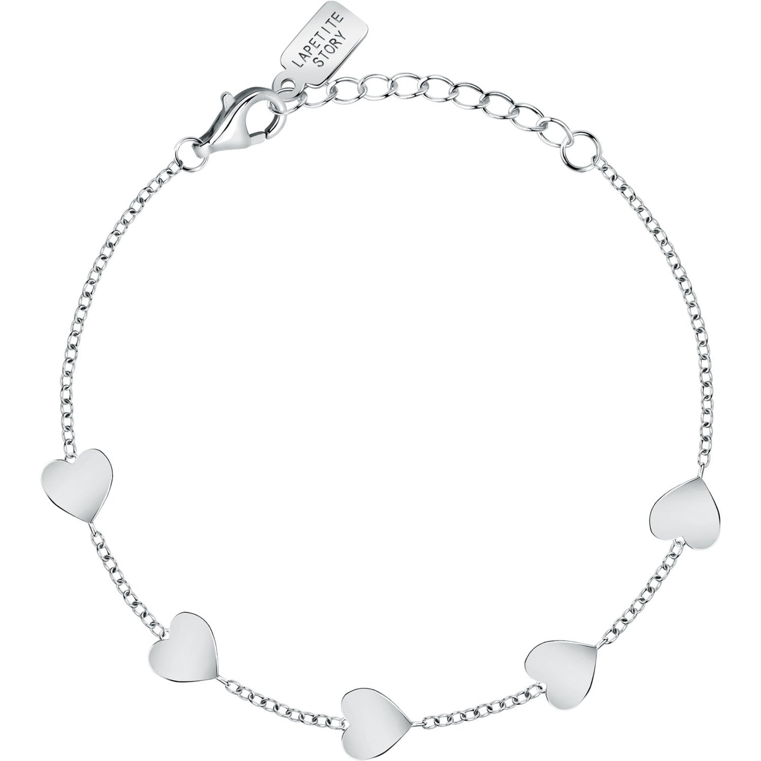Bracciale in argento donna L e petite story con cuori lps05awv20