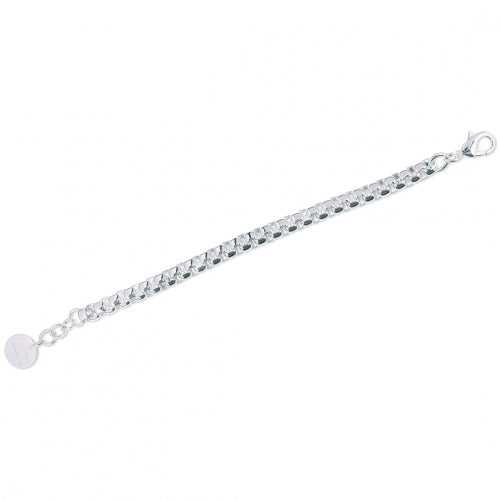 Bracciale a catena in bronzo bagnaro in argento 925 Unoaerre donna 0439