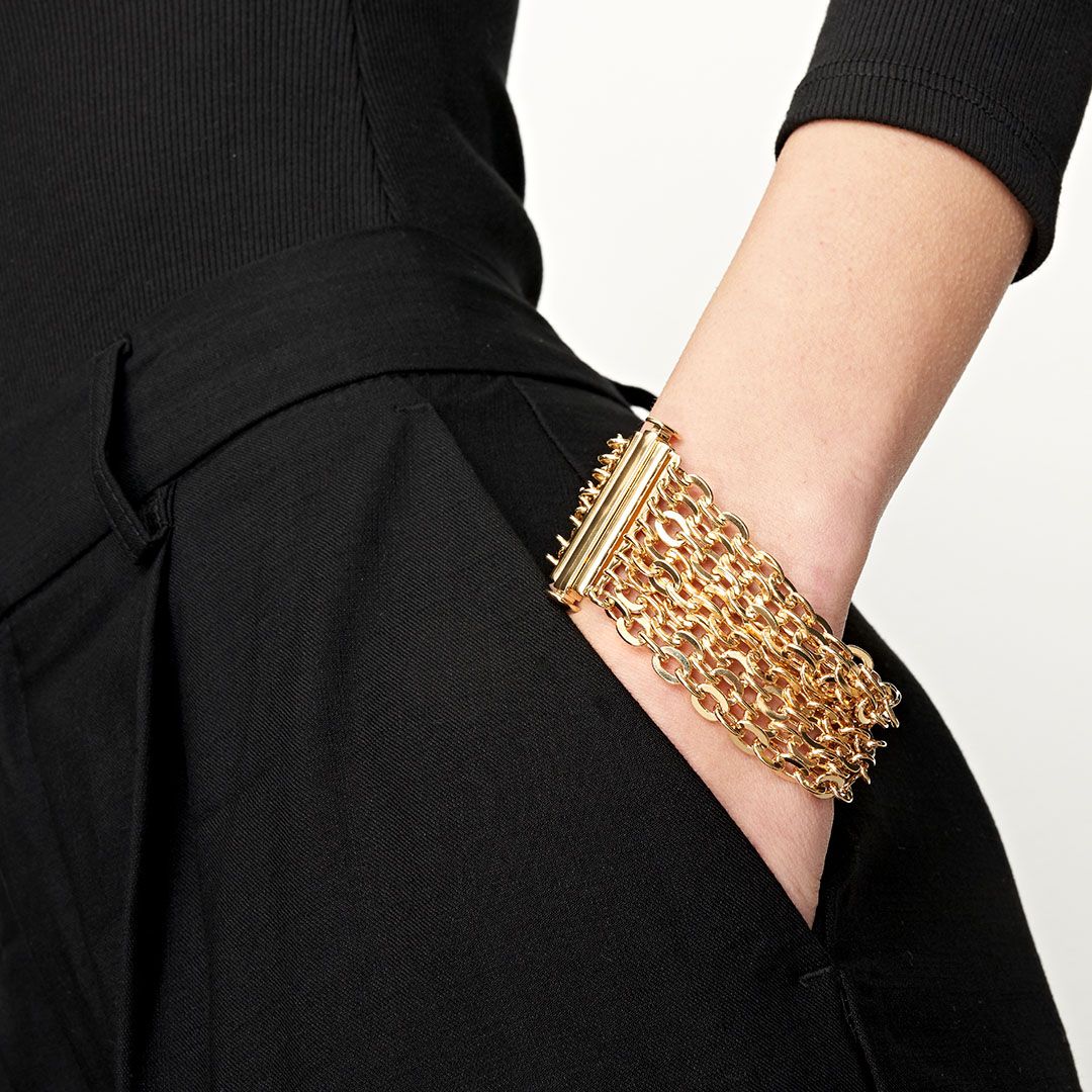 Bracciale in bronzo dorato 1884