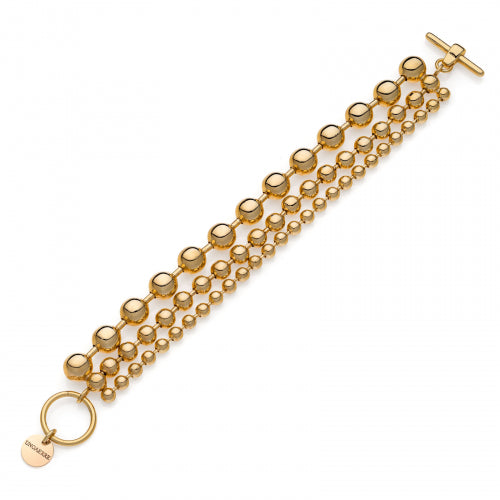 Bracciale in bronzo dorato Sphere Unoaerre donna 1992