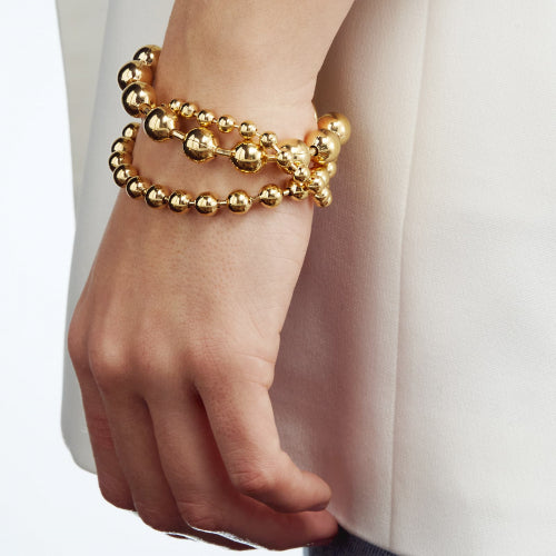 Bracciale in bronzo dorato Sphere Unoaerre donna 1992