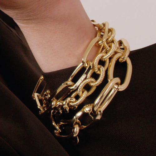 Bracciale in bronzo dorato Unoaerre donna 2020
