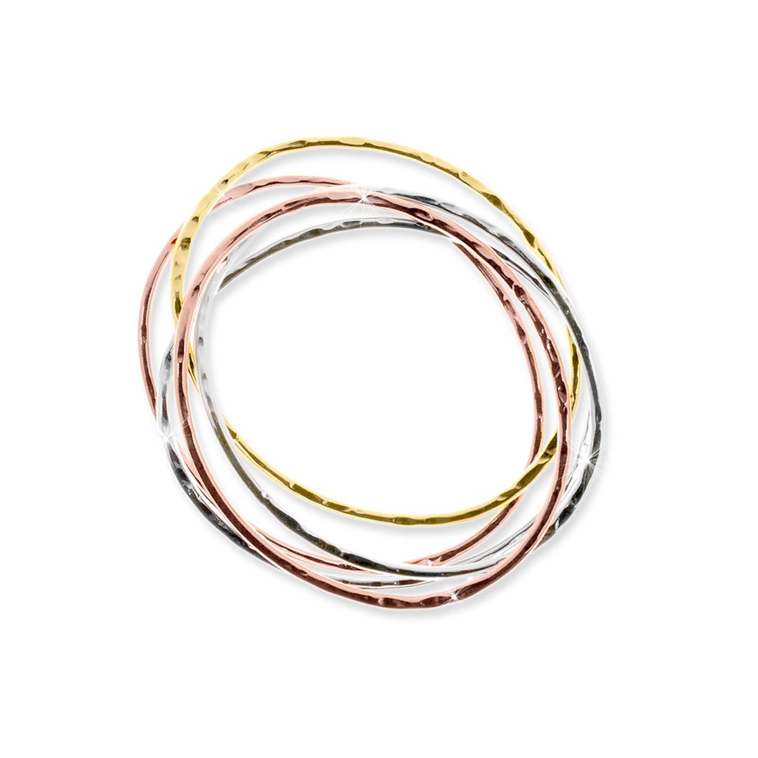 Bracciale in bronzo Unoaerre tre colori 0381