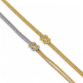 Bracciale in oro 18kt 750 con nodo infinito doppio