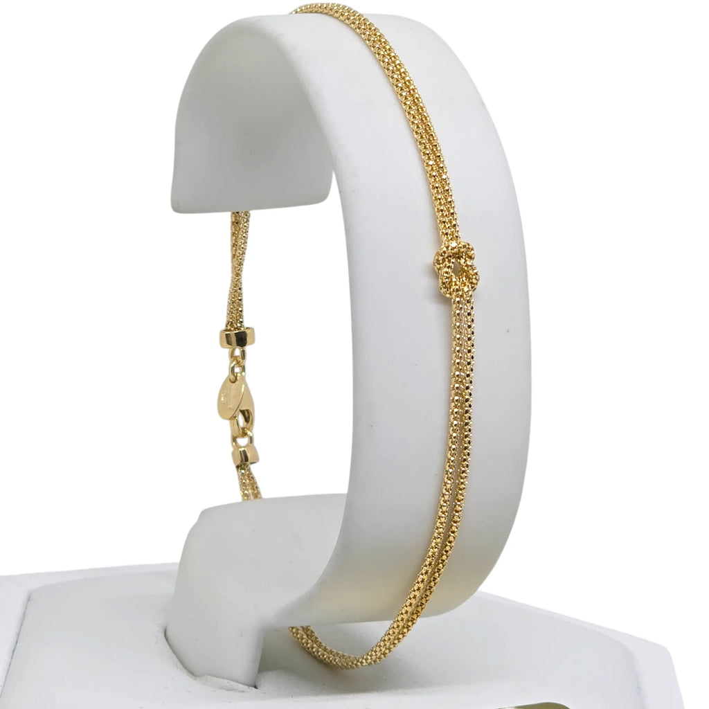 Armband aus 18 Karat 750er Gold mit feinem Unendlichkeitsknoten