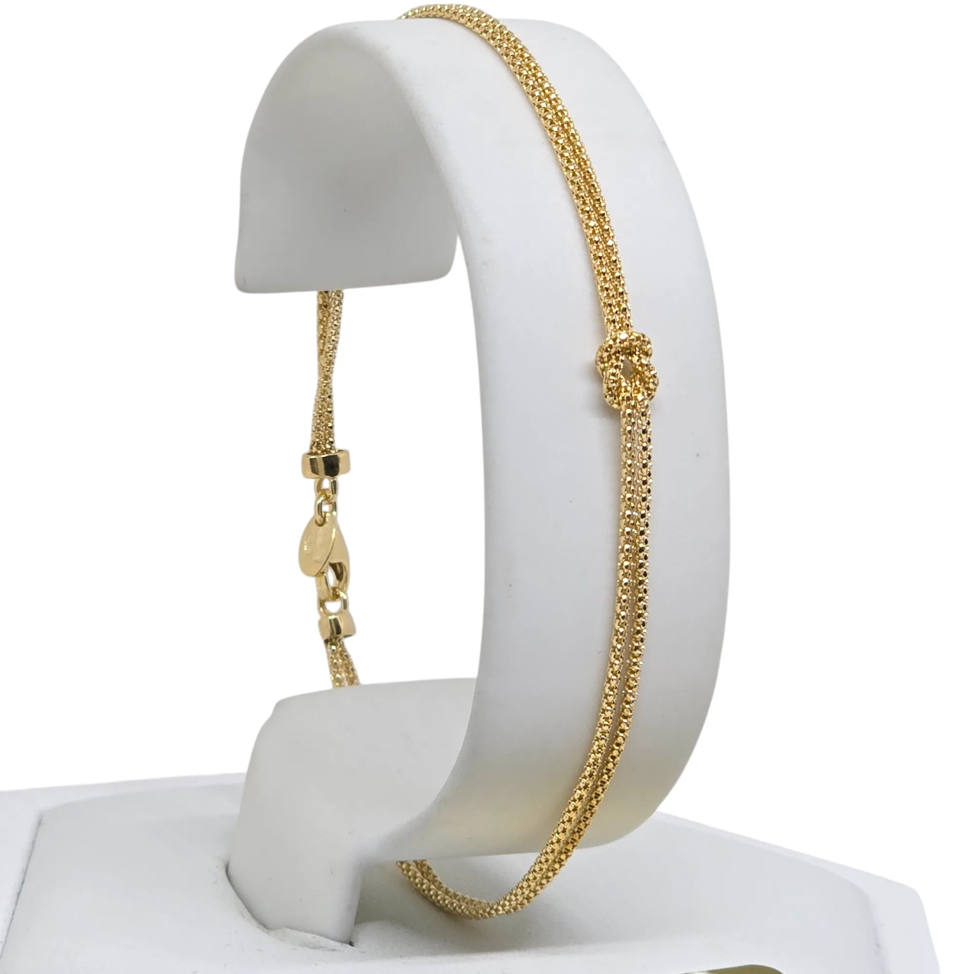 Armband aus 18 Karat 750er Gold mit feinem Unendlichkeitsknoten