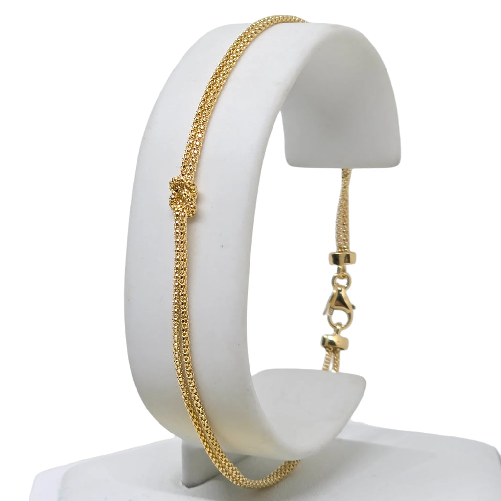 Armband aus 18 Karat 750er Gold mit feinem Unendlichkeitsknoten