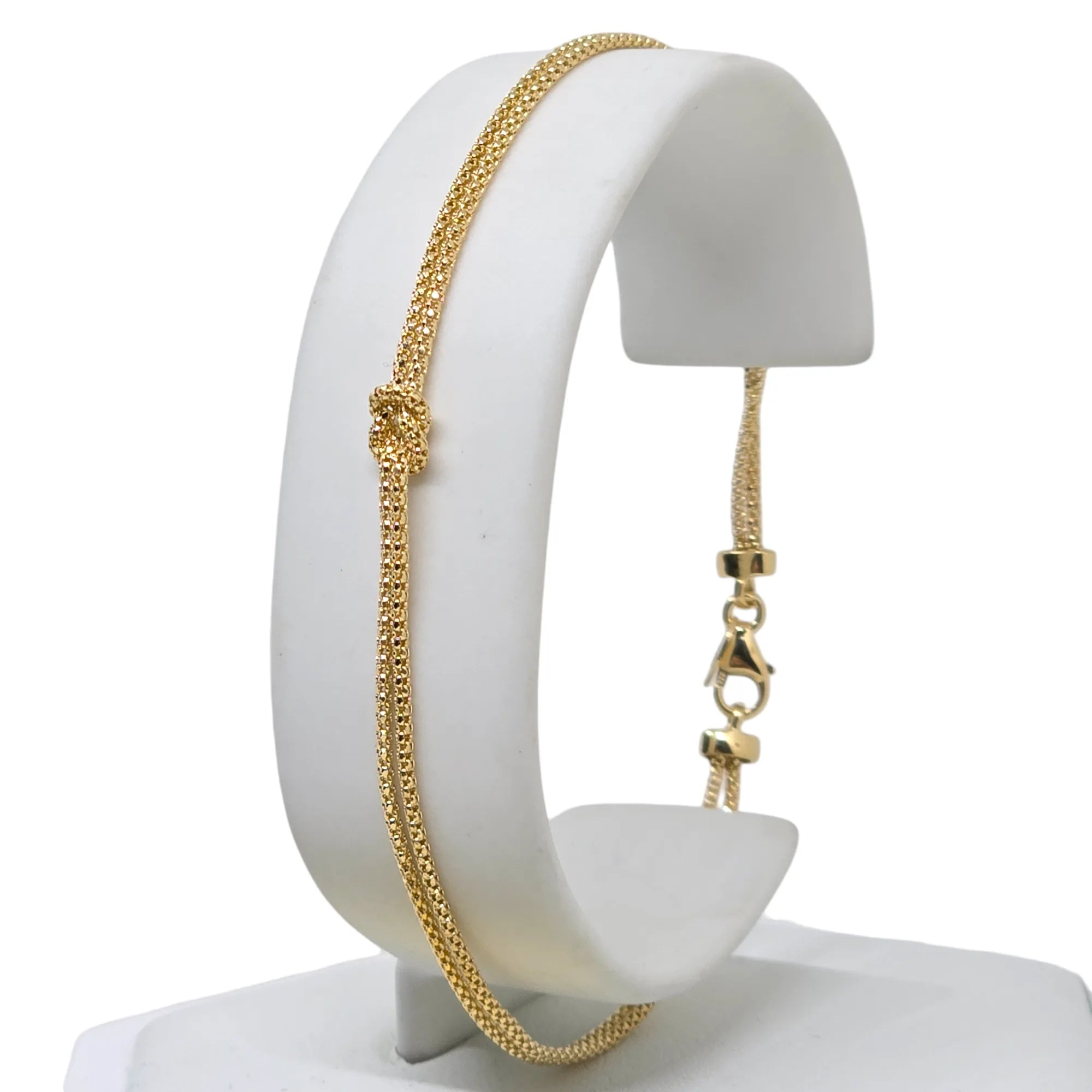 Armband aus 18 Karat 750er Gold mit feinem Unendlichkeitsknoten
