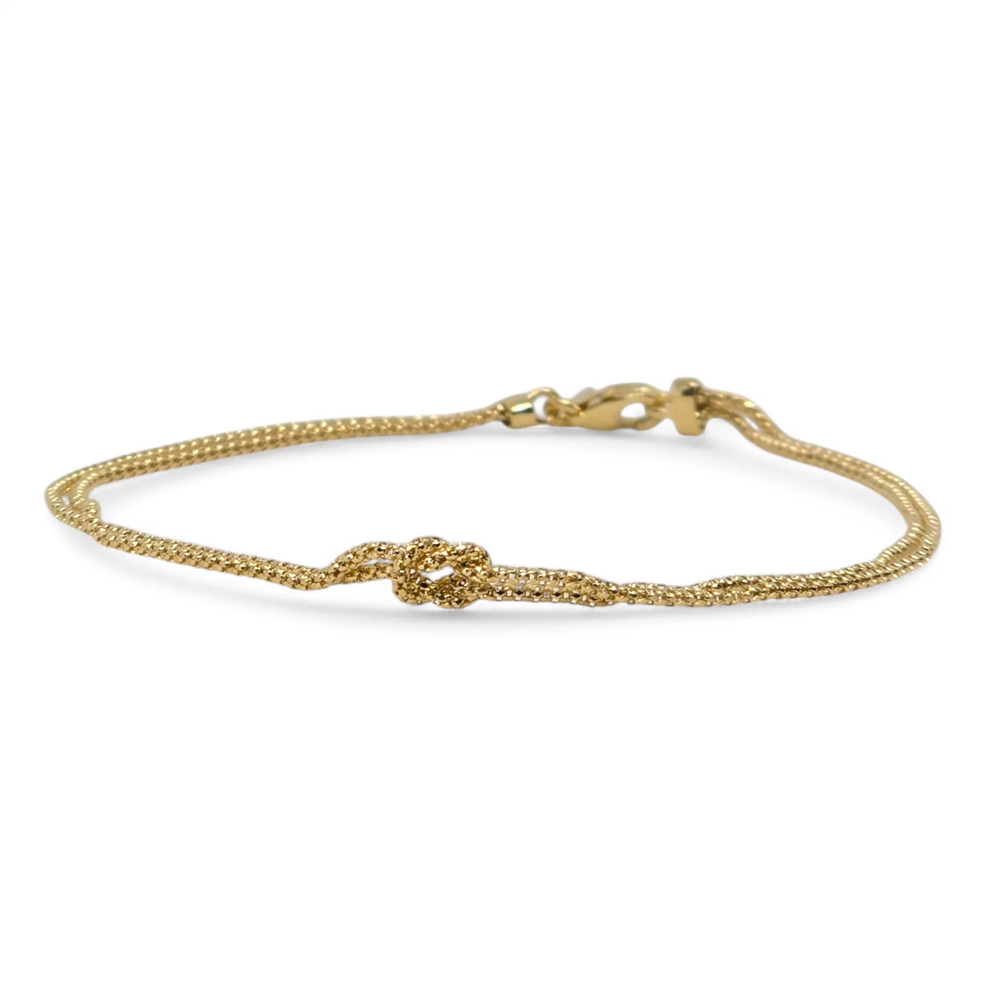 Armband aus 18 Karat 750er Gold mit feinem Unendlichkeitsknoten
