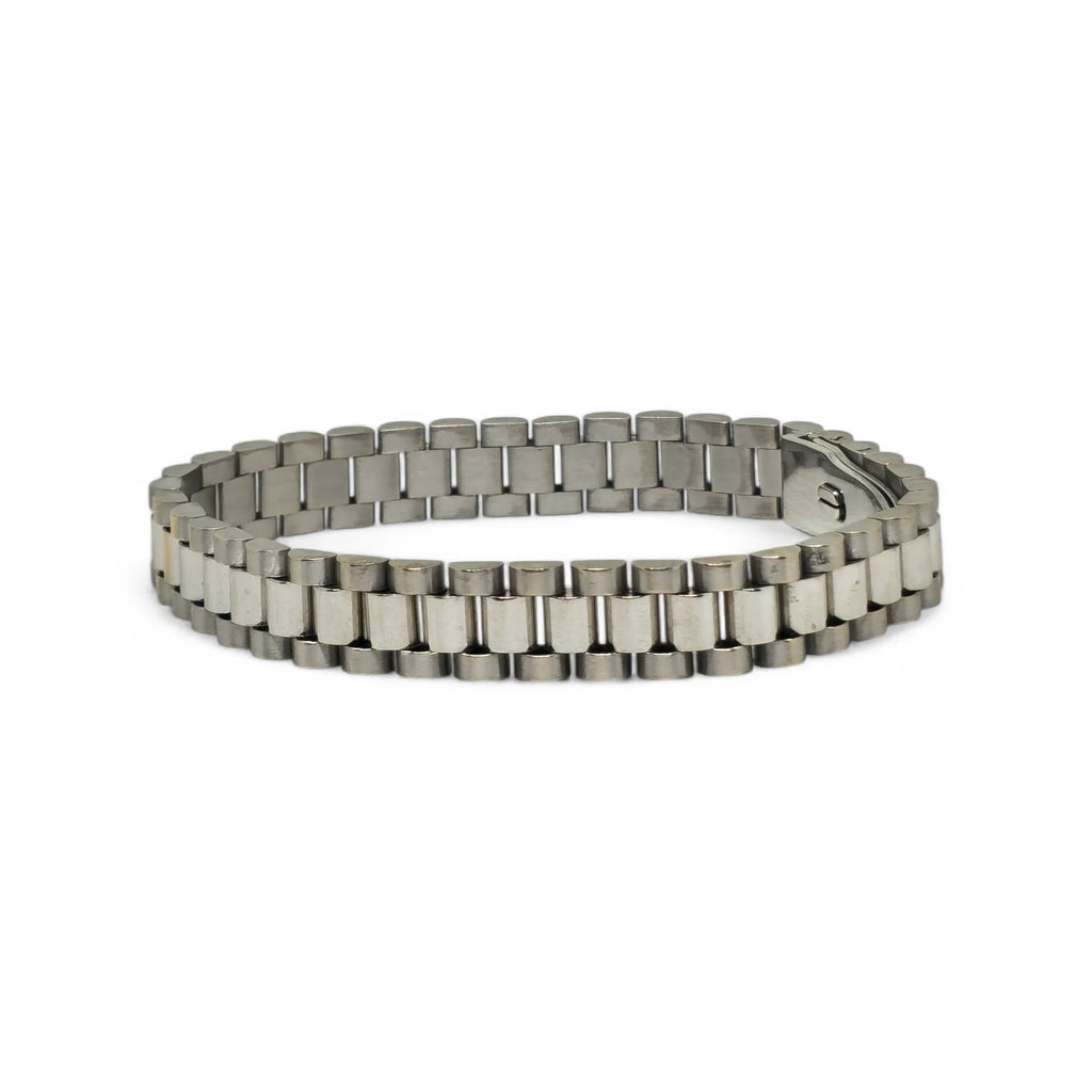 Bracciale uomo maglia in oro18 kt cinturino President e Jubilee oro 750