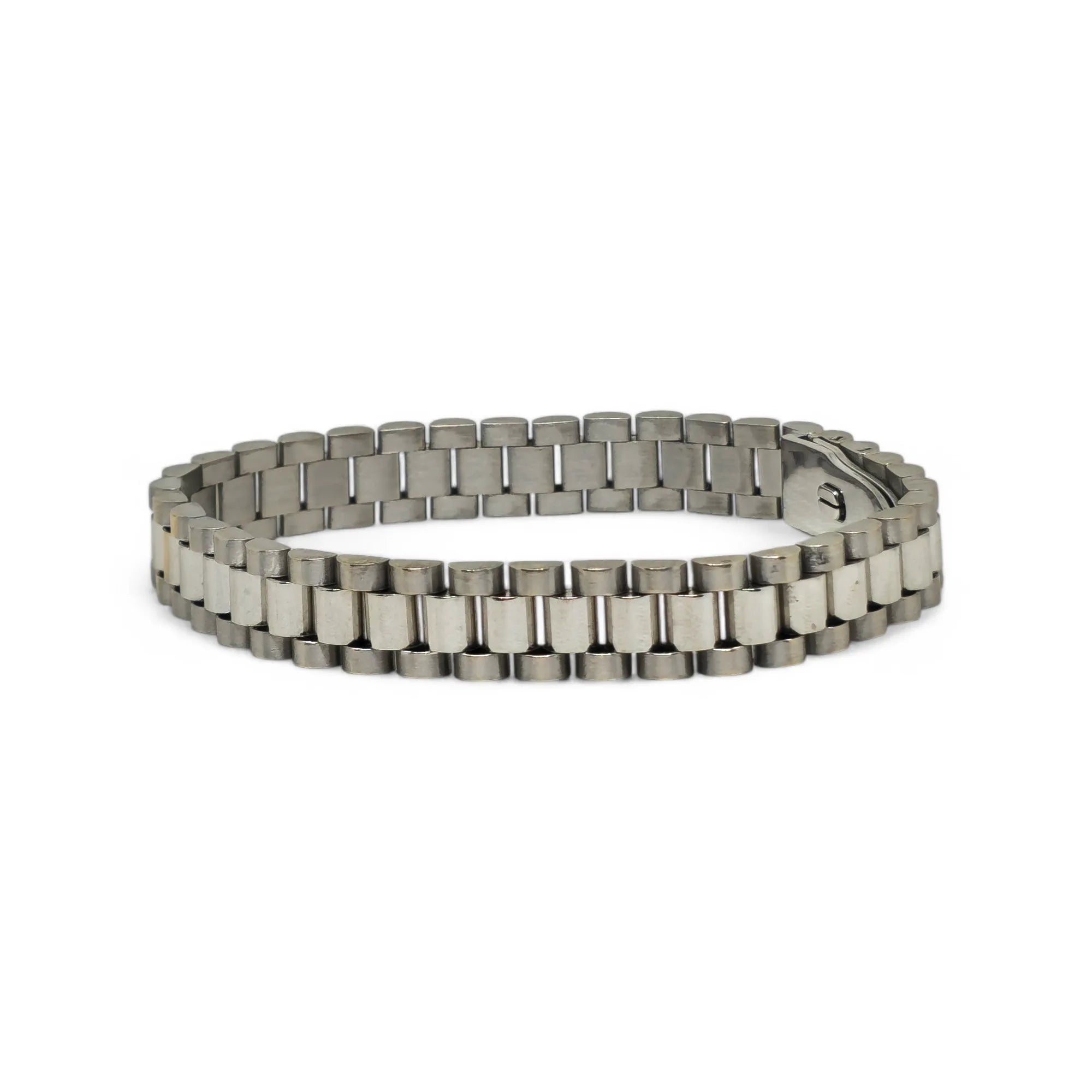 Bracciale uomo maglia in oro18 kt cinturino President e Jubilee oro 750