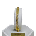 Bracciale in oro giallo 18 carati con maglia catena lavorata