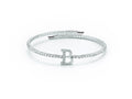 Bracciale kiara donna in ottone e zirconi lettera B