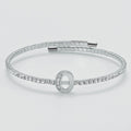 Bracciale kiara donna in ottone e zirconi lettera O BR729B-O