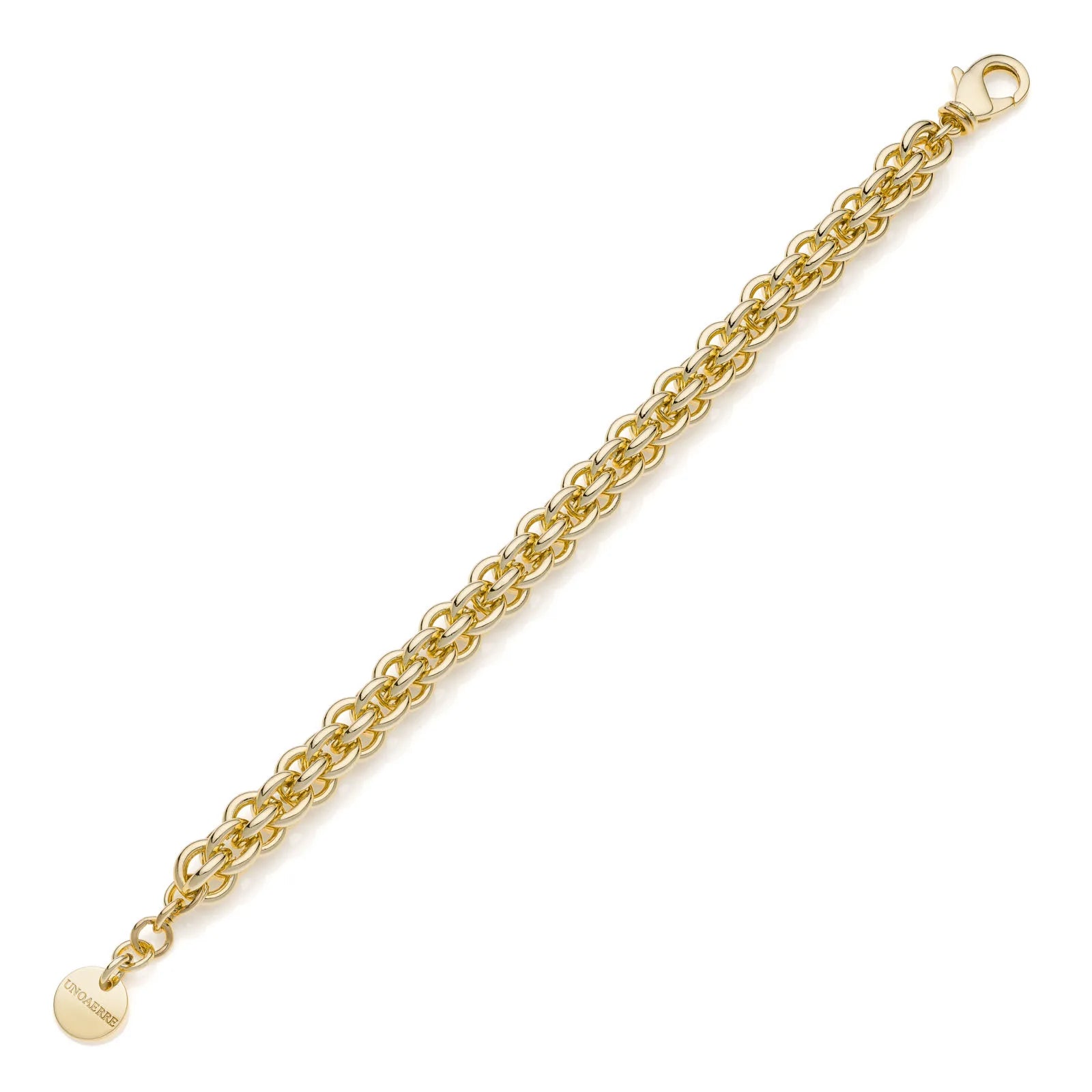 Bracciale Unoaerre donna multifilo in catena rolò dorata 2360