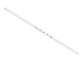 Bracciale perle Kioto in oro bicolore e sfere diamantate
