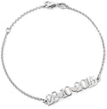 Bracciale personalizzabile unisex con data in argento 925