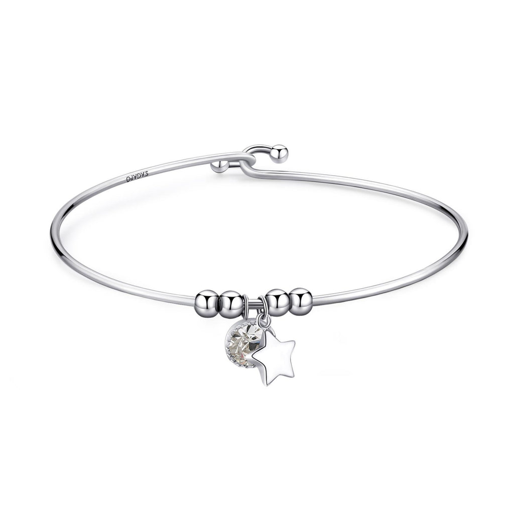 Bracciale rigido donna Sagapò punto luce con stella skt31