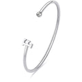 Bracciale rigido donna gioielli Sagapò Click sck217 lettera F