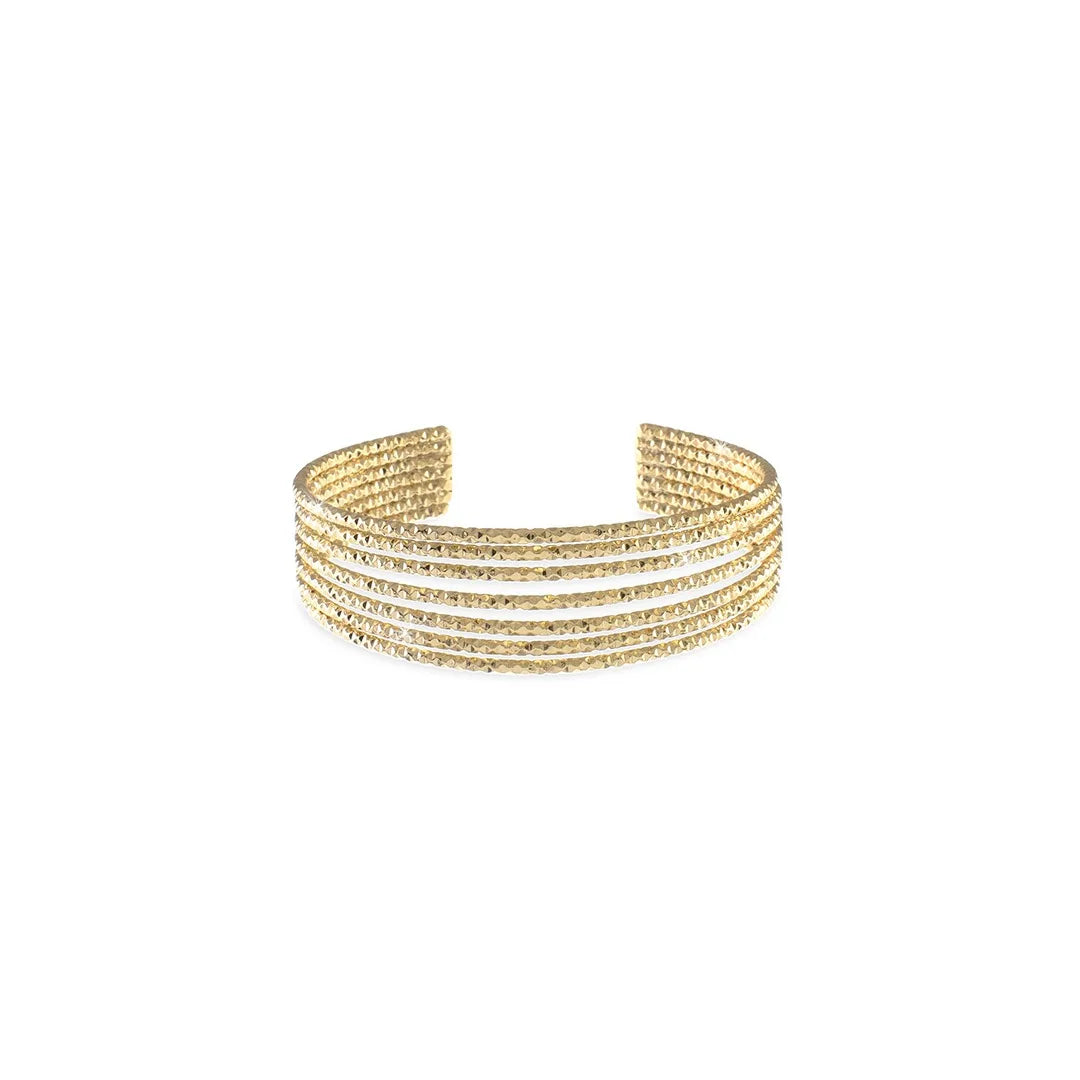 Bracciale rigido donna in bronzo dorato Unoaerre 1166