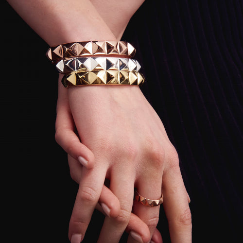 Bracciale rigido in bronzo argentato Unoaerre donna 2001