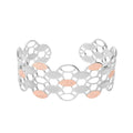 Bracciale rigido medium in bronzo rodiato arabeggiante