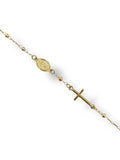 Klassisches Rosenkranz-Armband aus 9 Karat Gelbgold Unisex Igold