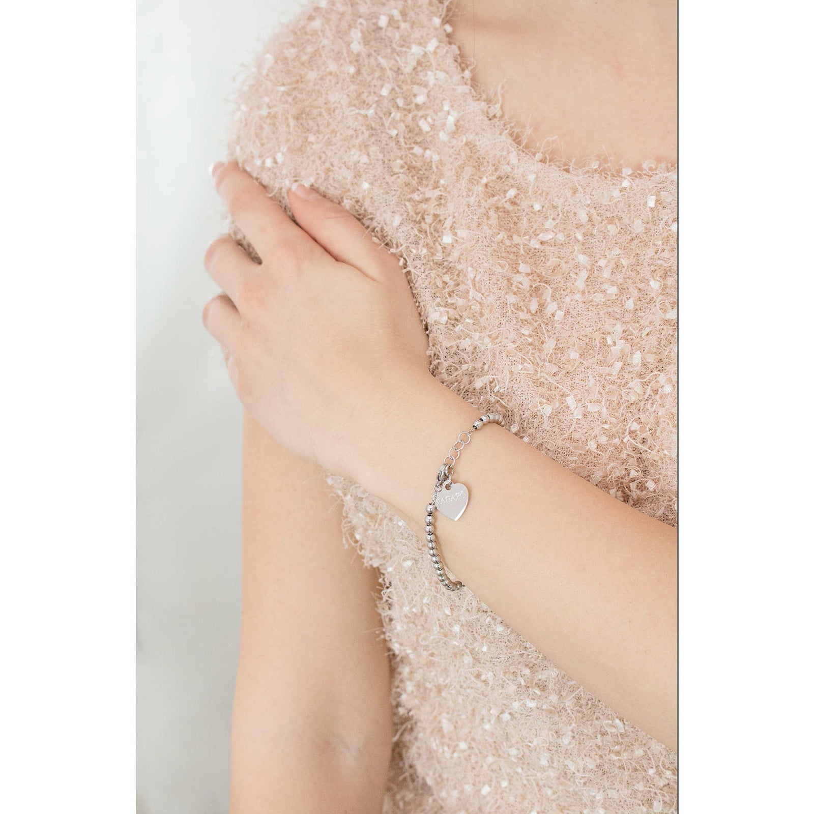 Bracciale sagapo collez. Happy SHAC10 con Cuore