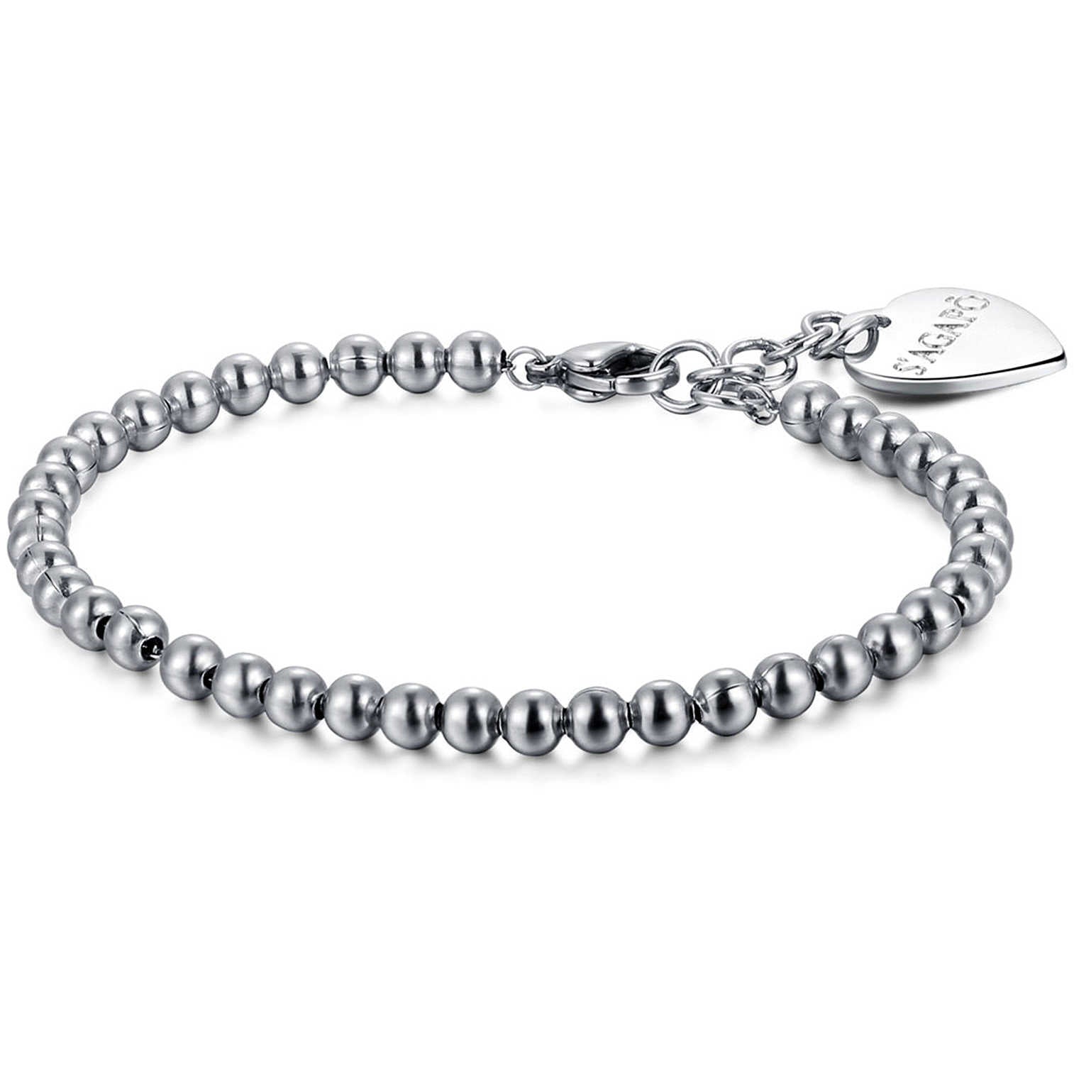 Bracciale sagapo collez. Happy SHAC10 con Cuore
