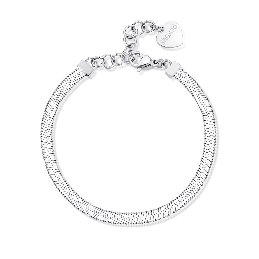 Bracciale snake colore argento Sagapò donna shk35