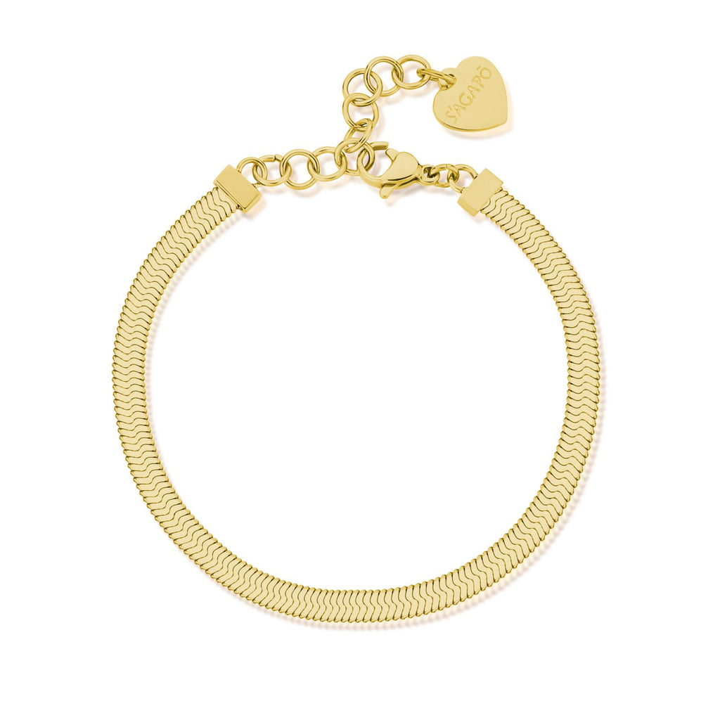 Sagapò Damen Snake-Armband vergoldet shk36