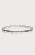 Bracciale sottile bikkembergs uomo con diamante banb02wb
