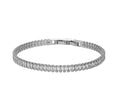 Bracciale strass in metallo rodiato 1665951