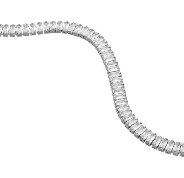 Bracciale strass in metallo rodiato 1665951