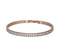 Bracciale strass in metallo rosato 1665952