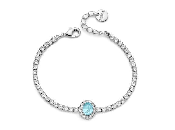 Bracciale tennis Kiara donna in ottone e zirconi kbrd1789b