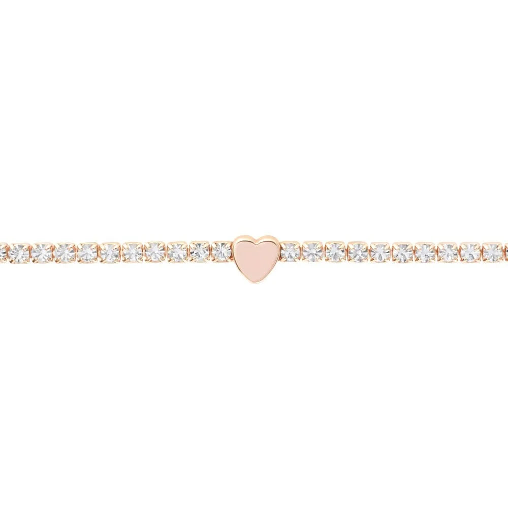 Bracciale tennis Stroili donna in metallo rosato e cristalli