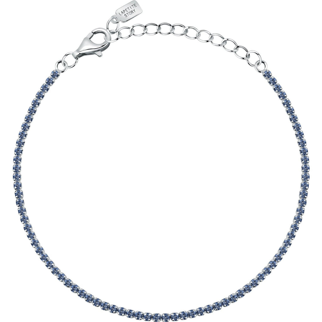 Bracciale tennis donna in argento con zirconi blu Le petite story lps05awv33