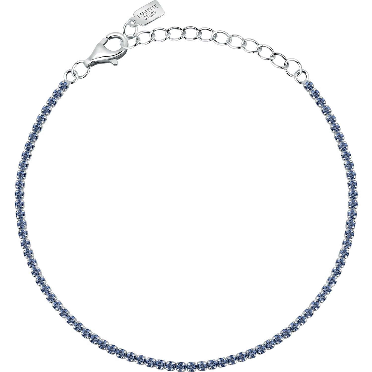 Bracciale tennis donna in argento con zirconi blu Le petite story lps05awv33