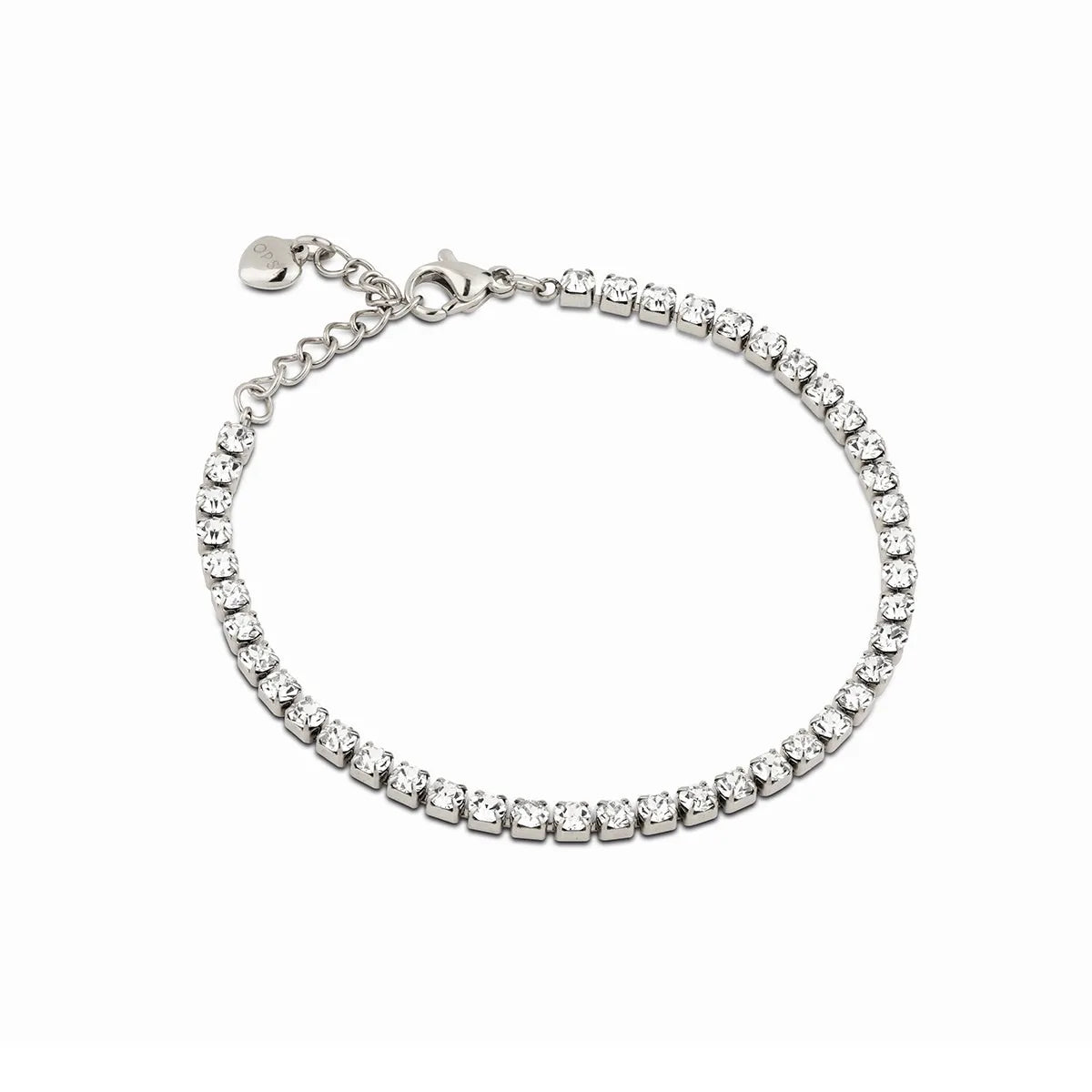 Bracciale tennis donna Ops in acciaio con zirconi bianchi opsbr-897