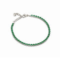 Bracciale tennis donna Ops in acciaio con zirconi verde opsbr-904